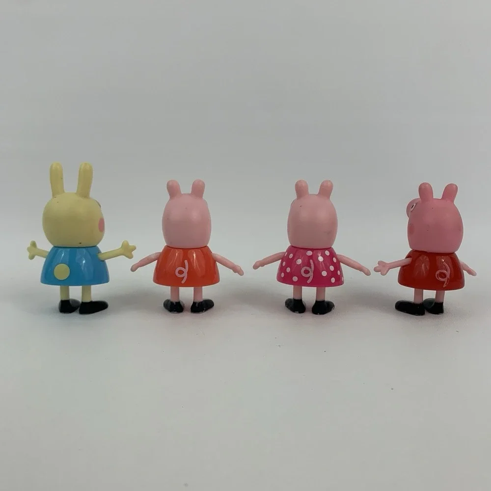 Peppa Pigs Outside Fun Playground Playset Swing Set See Saw 4 Figures